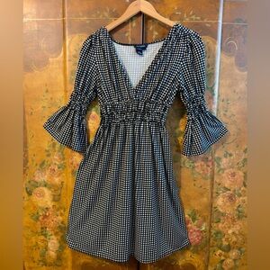 Max Edition Black and White Patterned Dress